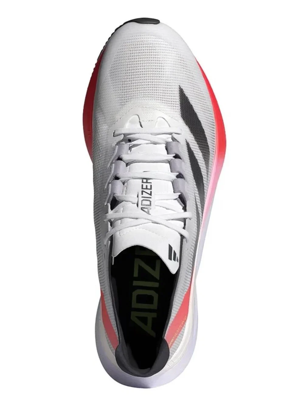 adidas Adizero Boston 12 M Unisex Running Shoes White Solor Red IF9210 NEW